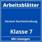 Arbeitsblätter Deutsch Klasse 7 Rechtschreibung PDF