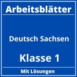 Arbeitsblätter Deutsch Klasse 1 Sachsen PDF