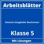 Deutsch Klasse 5 Satzglieder Bestimmen Arbeitsblätter PDF