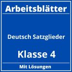 Arbeitsblätter Deutsch Klasse 4 Satzglieder PDF