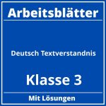 Arbeitsblätter Deutsch Klasse 3 Textverständnis PDF