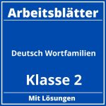 Arbeitsblätter Deutsch Klasse 2 Wortfamilien PDF