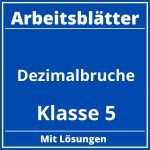 Arbeitsblätter Dezimalbrüche Klasse 5 PDF