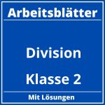 Division Arbeitsblätter Klasse 2 PDF