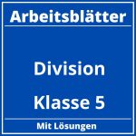 Division Klasse 5 Arbeitsblätter PDF