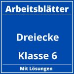 Arbeitsblätter Dreiecke Klasse 6 PDF