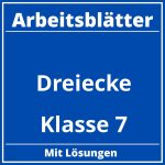 Arbeitsblätter Dreiecke Klasse 7 PDF