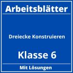 Dreiecke Konstruieren Arbeitsblätter Klasse 6 PDF