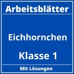 Eichhörnchen Arbeitsblätter Klasse 1 PDF