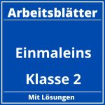 Einmaleins Arbeitsblätter Klasse 2 PDF