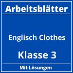 Arbeitsblätter Englisch Klasse 3 Clothes PDF