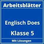 Englisch Arbeitsblätter Klasse 5 Does PDF