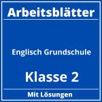 Arbeitsblätter Englisch Grundschule Klasse 2 PDF