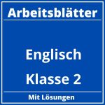 Englisch Klasse 2 Arbeitsblätter Kostenlos PDF