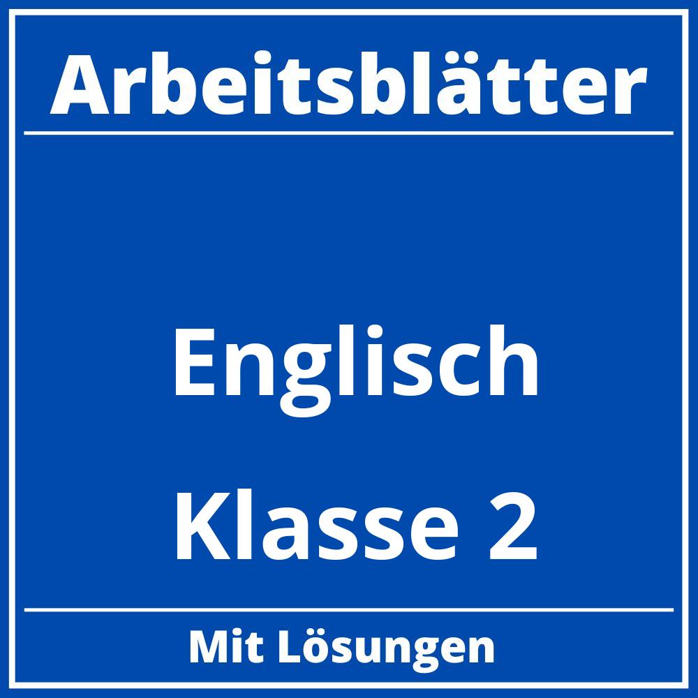 Englisch Klasse 2 Arbeitsblätter Kostenlos