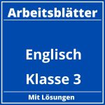 Englisch Arbeitsblätter Klasse 3 PDF