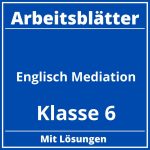 Englisch Arbeitsblätter Klasse 6 Mediation PDF