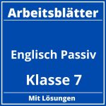 Englisch Arbeitsblätter Klasse 7 Passiv PDF