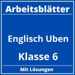 Englisch Üben Klasse 6 Arbeitsblätter PDF