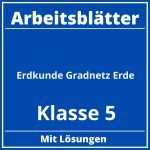 Arbeitsblätter Erdkunde Klasse 5 Gradnetz Erde PDF