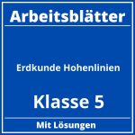 Arbeitsblätter Erdkunde Klasse 5 Höhenlinien PDF