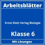 Ernst Klett Verlag Arbeitsblätter Biologie  Klasse 6 PDF