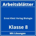 Ernst Klett Verlag Arbeitsblätter Biologie  Klasse 8 PDF