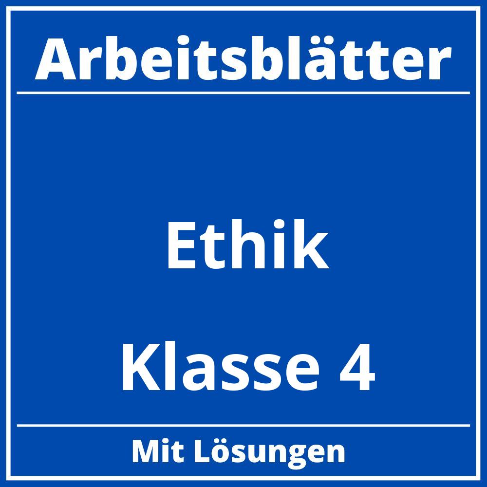 Ethik Klasse 4 Arbeitsblätter Kostenlos