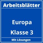 Arbeitsblätter Europa Klasse 3 PDF