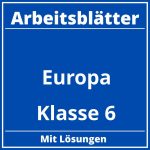 Europa Klasse 6 Arbeitsblätter PDF