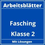 Arbeitsblätter Fasching Klasse 2 PDF