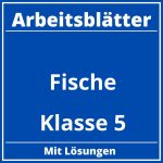 Arbeitsblätter Fische Klasse 5 PDF