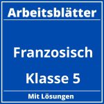 Arbeitsblätter Französisch Klasse 5 Zum Ausdrucken PDF