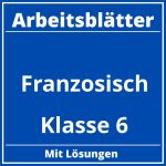 Arbeitsblätter Französisch Klasse 6 PDF