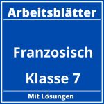 Französisch Arbeitsblätter Klasse 7 PDF