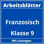 Arbeitsblätter Französisch Klasse 9 PDF