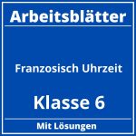 Arbeitsblätter Französisch Klasse 6 Uhrzeit PDF