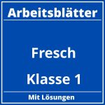 Arbeitsblätter Fresch Klasse 1 PDF