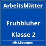 Arbeitsblätter Frühblüher Klasse 2 PDF