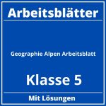 Arbeitsblätter Geographie Alpen Arbeitsblatt Klasse 5 PDF