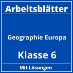 Arbeitsblätter Geographie Klasse 6 Europa PDF