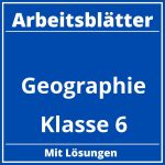 Geographie Klasse 6 Arbeitsblätter PDF