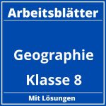 Geographie Klasse 8 Arbeitsblätter PDF