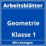 Geometrie Klasse 1 Arbeitsblätter PDF