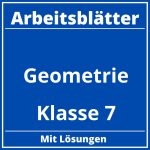 Geometrie Klasse 7 Arbeitsblätter PDF