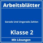 Gerade Und Ungerade Zahlen Klasse 2 Arbeitsblätter PDF