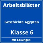 Arbeitsblätter Geschichte Klasse 6 Ägypten PDF