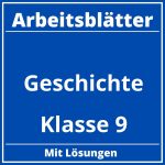 Arbeitsblätter Geschichte Klasse 9 PDF