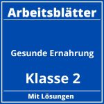 Arbeitsblätter Gesunde Ernährung Klasse 2 PDF