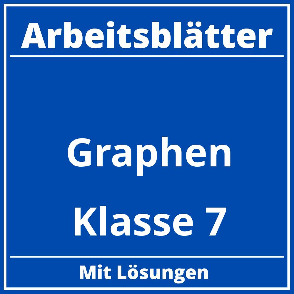 Graphen Klasse 7 Arbeitsblätter